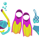 Beach Accessories Embroidery Design, Snorkel Swimwear Machine Embroidery Pattern V2, Instant