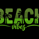 Beach Vibes Tropical Embroidery Design, Machine Embroidery Pattern, Instant Download