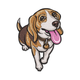 Beagle Dog Embroidery Design, Instant Download