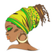 Beautiful African Woman Embroidery Design, Instant Download