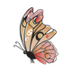 Butterfly Embroidery Design, Nature Insect Machine Embroidery Pattern, Instant Download