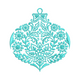 Beautiful Christmas Ornament Embroidery Design, Instant Download