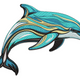 Dolphin Embroidery Design, Marine Animal Machine Embroidery Pattern, Instant Download