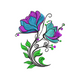 Beautiful Floral Embroidery Design, Instant Download