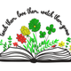 Floral Open Book Embroidery Design V2, Instant Download