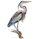 Beautiful Heron Embroidery Design, Instant Download