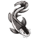 Beautiful Koi Fish Embroidery Design, Instant Download