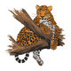 Beautiful Leopard Embroidery Design, Instant Download