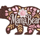 Mama Bear Floral Embroidery Design, Pattern