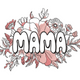 Beautiful Mama Embroidery Design, Instant Download