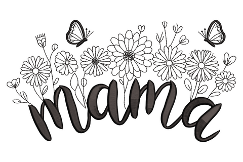 Beautiful Mama Machine Embroidery Design