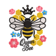 Beautiful Queen Bee Embroidery Design, Machine Embroidery Pattern, Instant Download