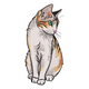Beautiful Realistic Sitting Cat Embroidery Design, Instant Download