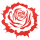 Rose Embroidery Design, Bold Graphic Rose Machine Embroidery Pattern, Instant Download