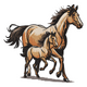 Beautiful Running Horses Embroidery Design, Instant Download