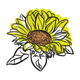 Sunflower Embroidery Design, Floral Machine Embroidery Pattern, Instant Download