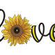 Beautiful Sunflower Love Embroidery Design, Machine Embroidery Pattern, Instant Download