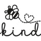 Bee Kind Embroidery Design, Cute Bee Quote Pattern, Instant Download
