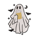 Beer Ghost Halloween Embroidery Design, Instant Download