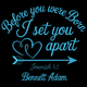 Before You Were Born I Set You Apart Embroidery Design, Machine Embroidery Pattern, Instant Download