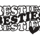Besties Word Art Embroidery Design, Best Friends Retro Machine Embroidery Pattern, Instant Download
