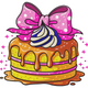 Birthday Cake with Bow Embroidery Design, Instant Download
