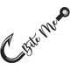 Bite Me Fishing Hook Embroidery Design, Instant Download