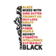 Black Mixed with Shea Butter Embroidery Design, Instant Download
