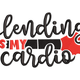 Blending Is My Cardio Embroidery Design, Instant Download