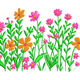 Blooming Meadow Wildflower Embroidery Design, Instant Download