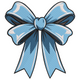 Blue Bow Ribbon Embroidery Design, Satin Bow Pattern
