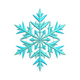 Blue Snowflake Embroidery Design Set, Instant Download