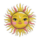 Boho Sun Face Embroidery Design, Celestial Machine Embroidery Pattern, Instant Download