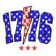 Bold 1776 Patriotic Embroidery Design, Instant Download