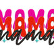 Bold Mama Typography Script Embroidery Design, Instant Download