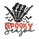 Bold Spooky Season Embroidery Design, Halloween Machine Embroidery Pattern, Instant Download