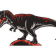 Bold T-rex Dinosaur Embroidery Design, Instant Download