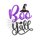 Boo Y'all Halloween Embroidery Design, Instant Download