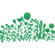 Botanical Wildflower Border Embroidery Design V2, Instant Download