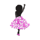 Breast Cancer Awareness Afro Girl Embroidery Design, Instant Download