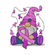 Breast Cancer Awareness Gnome Embroidery Design, Instant Download