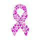 Breast Cancer Awareness Heart Ribbon Embroidery Design, Machine Embroidery Pattern, Instant Download