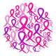 Breast Cancer Ribbon Circle Embroidery Design, 5K Walk Team Patch