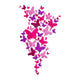 Breast Cancer Butterfly Awareness Embroidery Design, Instant Download