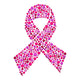 Breast Cancer Polka Dot Ribbon Embroidery Design, Survivor Gift