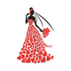 Bride Valentine Heart Dress Embroidery Design, Instant Download