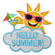Bright Hello Summer Embroidery Design, Machine Embroidery Pattern, Instant Download