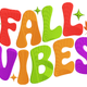 Bright Colorful Fall Vibes Embroidery Design, Autumn Machine Embroidery, Instant Download