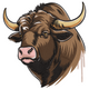 Bull Head Embroidery Design, Instant Download