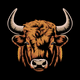 Bull Head Embroidery Design, Animal Machine Embroidery Pattern, Instant Download